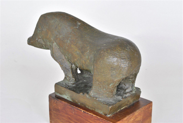 Animale senza testa, scultura in bronzo, anni '50/'60