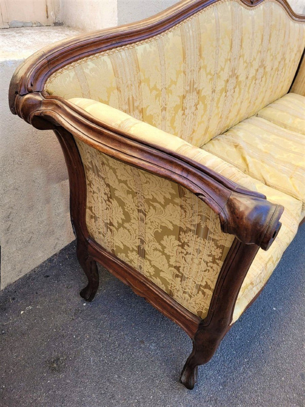 *Offre spéciale *Large Louis XV Period Walnut Bench, 18th Century