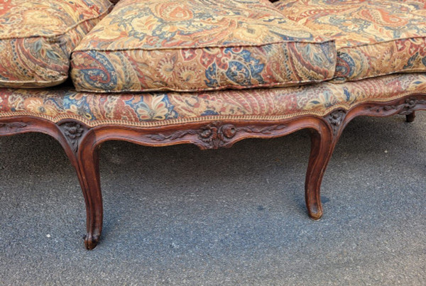 *Offre spéciale *Basket Sofa In Walnut, 18th Century Period