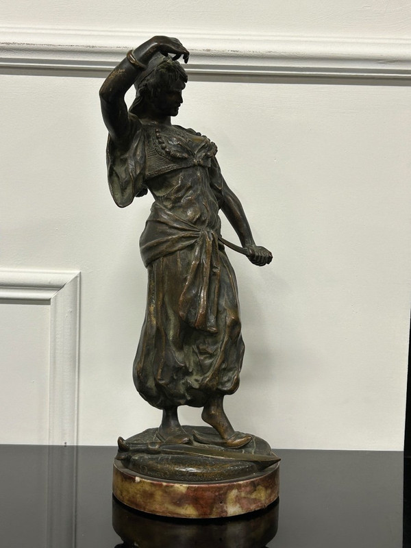 Édouard Letourneau (1851-1907) Giuditta - Scultura in bronzo orientalista