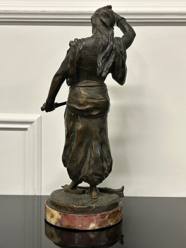 Édouard Letourneau (1851-1907) Giuditta - Scultura in bronzo orientalista