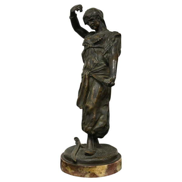 Édouard Letourneau (1851-1907) Giuditta - Scultura in bronzo orientalista