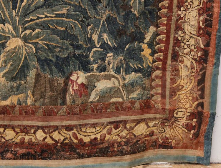 Arazzo di Aubusson, verde del XVIII secolo.