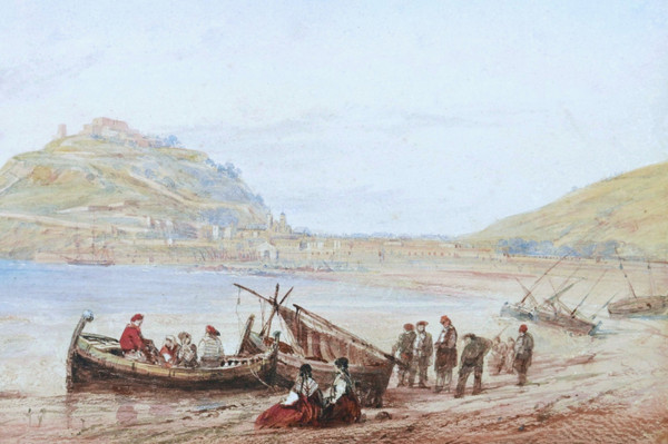 Jean Christophe Frédéric-François D'ANDIRAN, Vue animée de San Sebastián (Donostia)