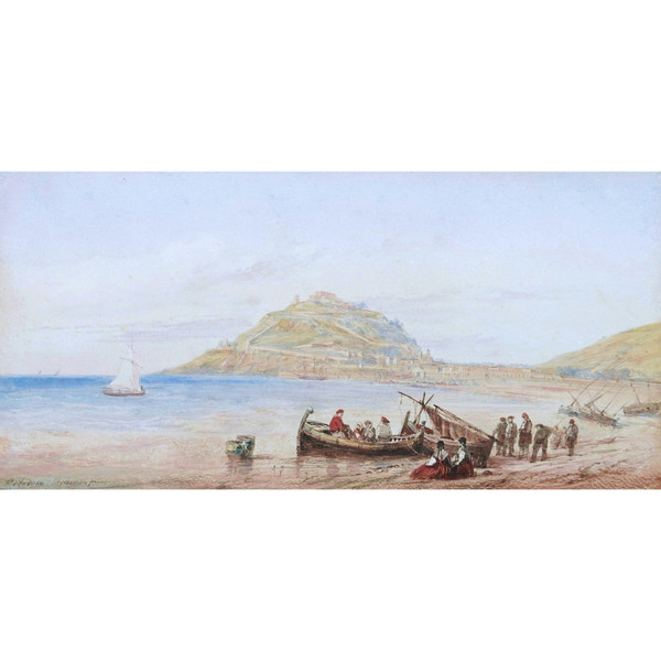 Jean Christophe Frédéric-François D'ANDIRAN, Animated view of San Sebastián (Donostia)