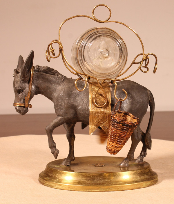 Cave à Liqueur à l'âne d'époque Napoléon III