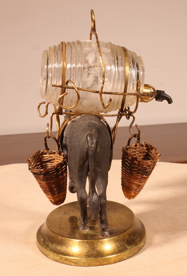 Cave à Liqueur à l'âne d'époque Napoléon III