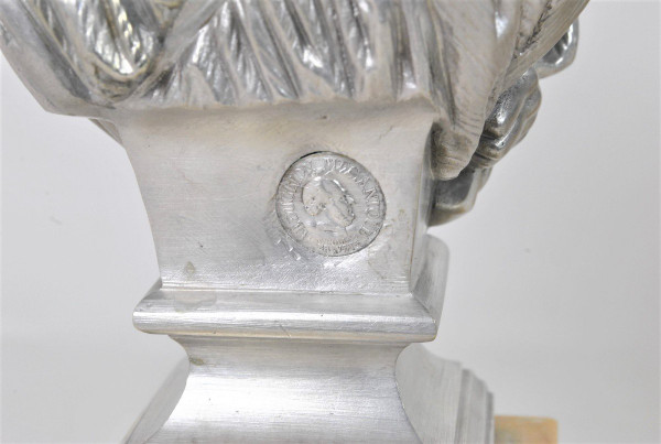 Clesinger / Collas, Paire De Bustes En Bronze Argenté, XIXème Siècle