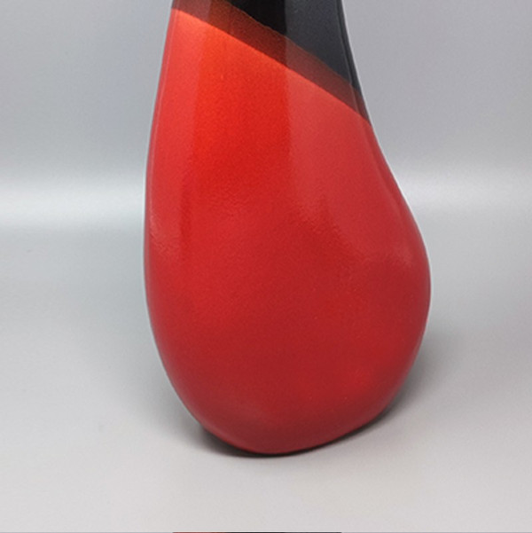 1970 Magnificent large red vase by Marei Ceramic. Made in Germany