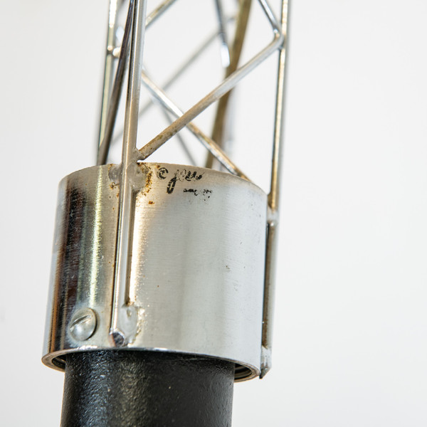 Lampadaire articulé Curtis & Jere Studio NYC USA, 1977 Métal chromé