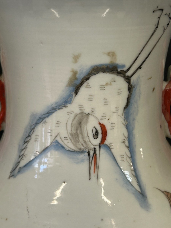 Grande vaso cinese in porcellana della fine del XIX secolo - Cinese