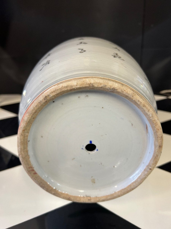 Grande vaso cinese in porcellana della fine del XIX secolo - Cinese