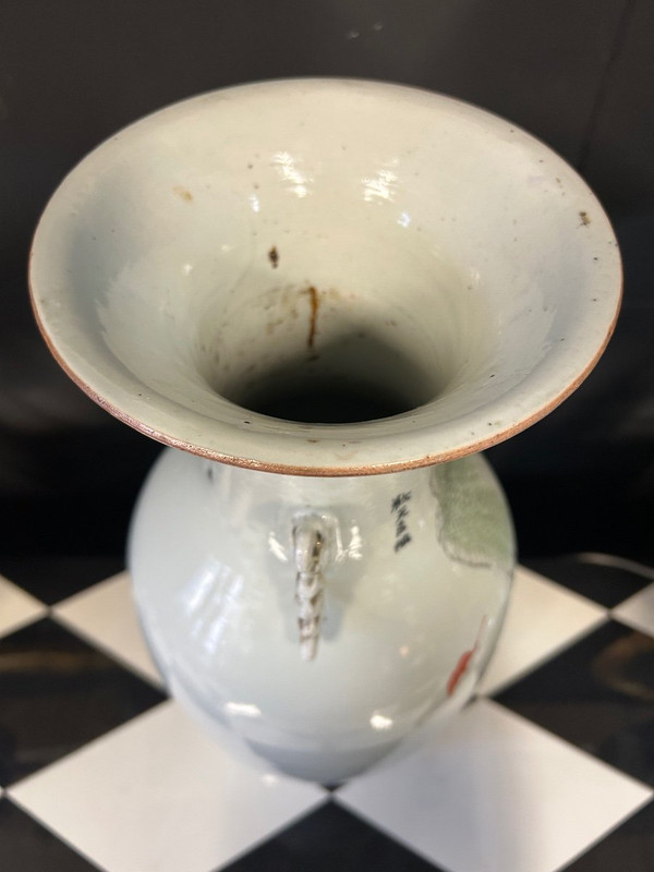 Grande vaso cinese in porcellana della fine del XIX secolo - Cinese