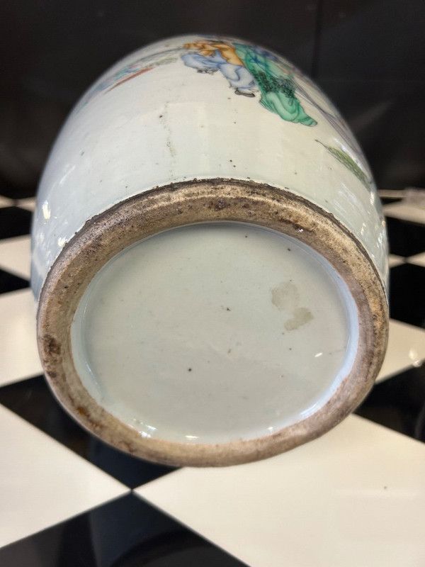 Grande vaso cinese in porcellana della fine del XIX secolo - Cinese