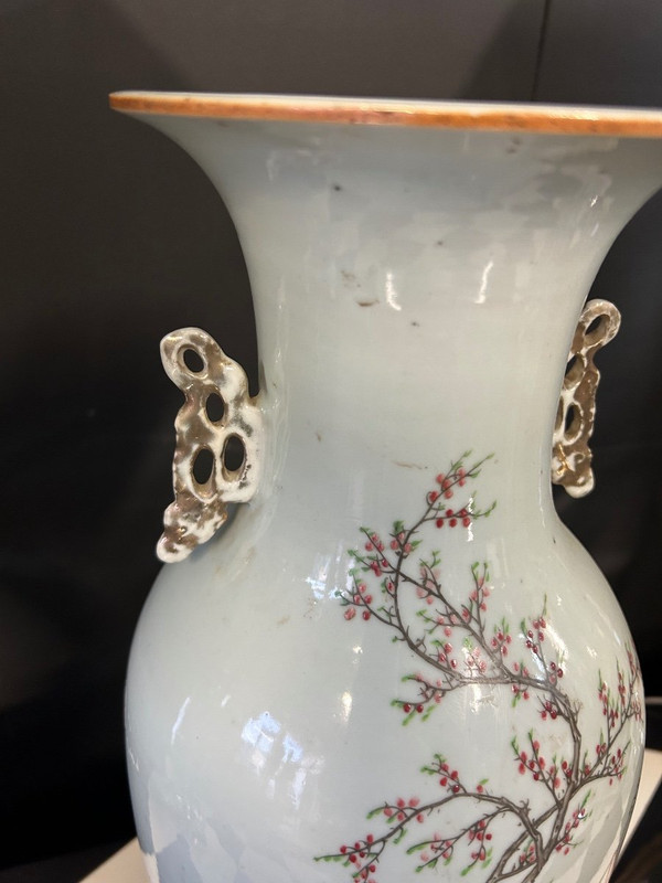 Große chinesische Porzellanvase, spätes 19. Jahrhundert – Chinesisch