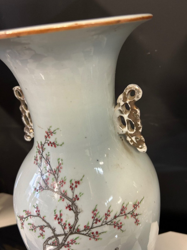 Große chinesische Porzellanvase, spätes 19. Jahrhundert – Chinesisch
