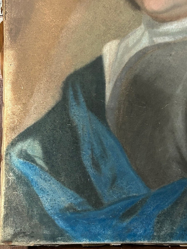 Portrait Of A Man 18th Century -pastel