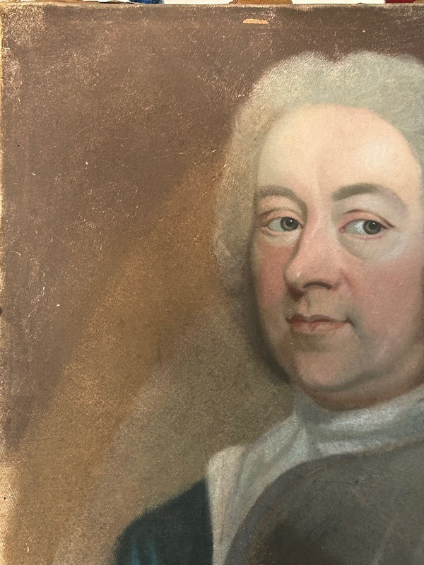 Portrait Of A Man 18th Century -pastel