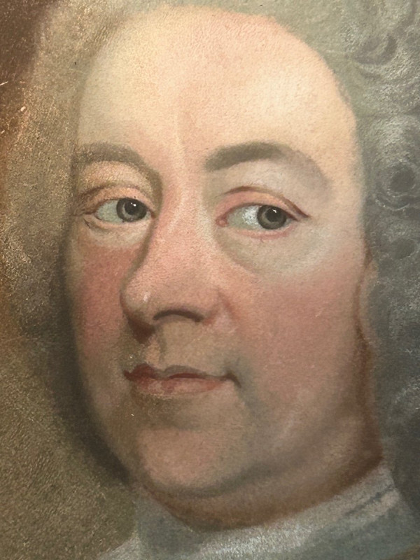 Portrait Of A Man 18th Century -pastel