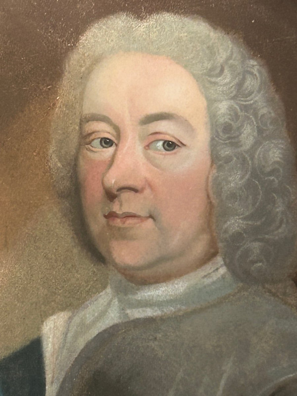 Portrait Of A Man 18th Century -pastel