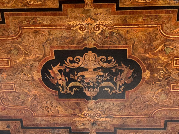 Bel Table De Milieu di epoca napoleonica III - Intarsio - Fine XIX secolo