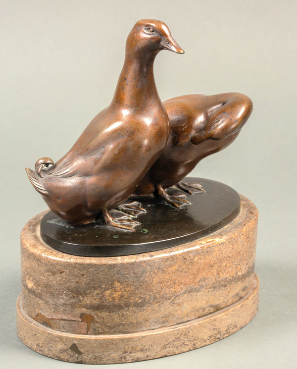 A pair of ducks by Carl August Brasch. 