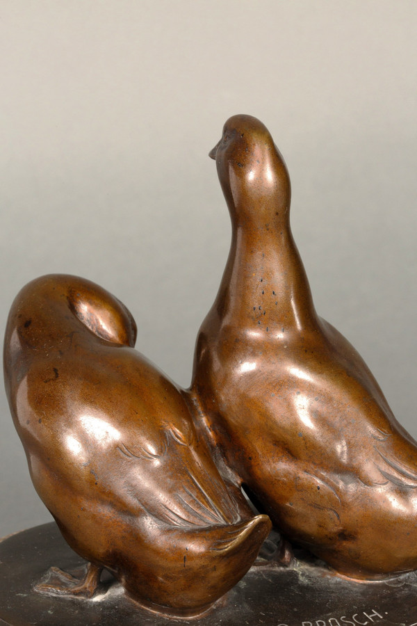 A pair of ducks by Carl August Brasch. 