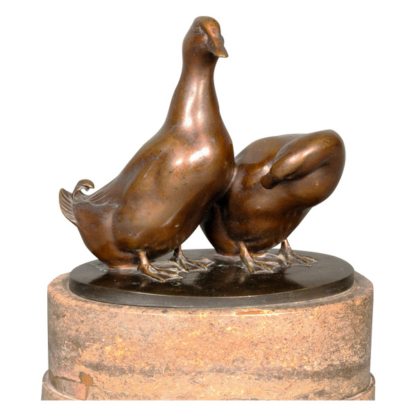 A pair of ducks by Carl August Brasch. 