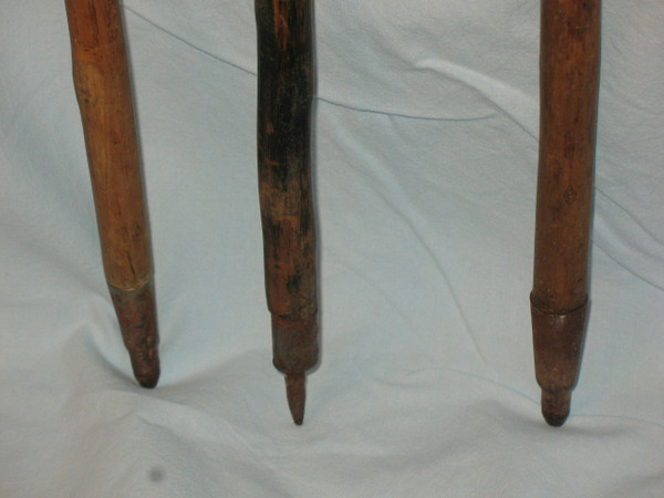 Alpine walking canes with badges 50s-60s Bavaria Germany Austria