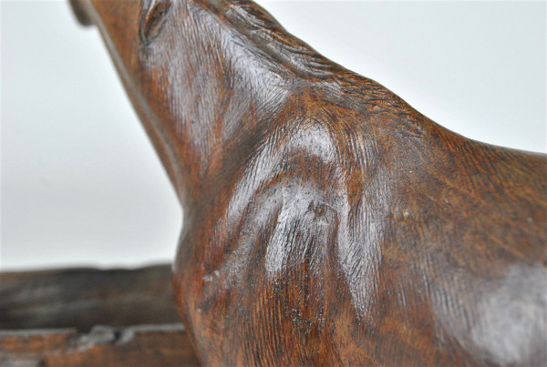 Cheval En Bois Sculpté, Forêt Noire, XIXème Siècle