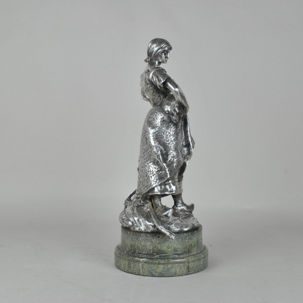 Christofle & R Rozet, Trofeo agricolo in bronzo argentato, inizi del XX secolo