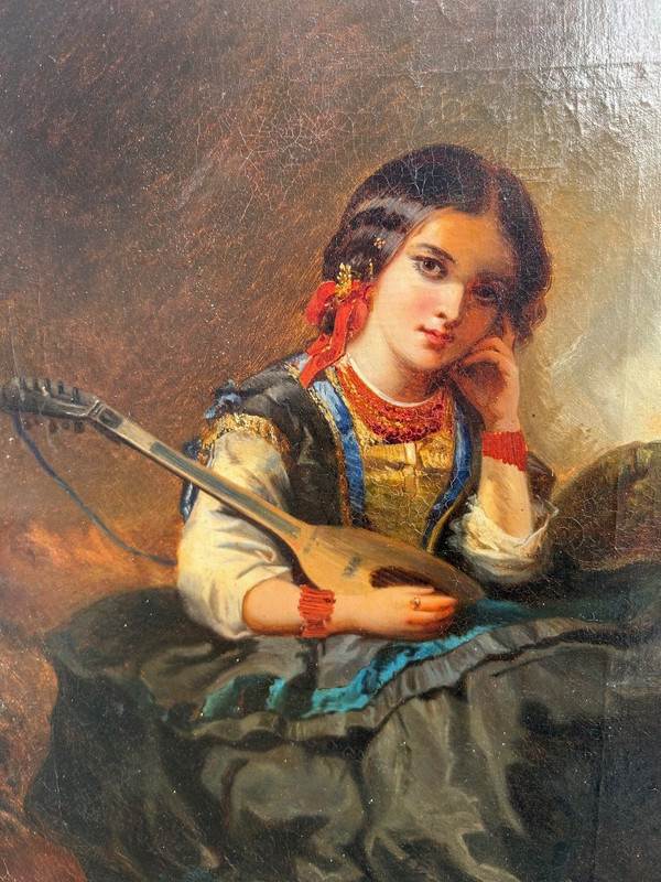 Gemälde - Gemälde auf Leinwand Orientalismus Ende des 19. Jahrhunderts