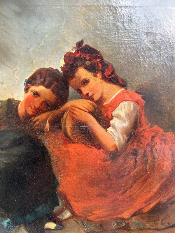 Gemälde - Gemälde auf Leinwand Orientalismus Ende des 19. Jahrhunderts