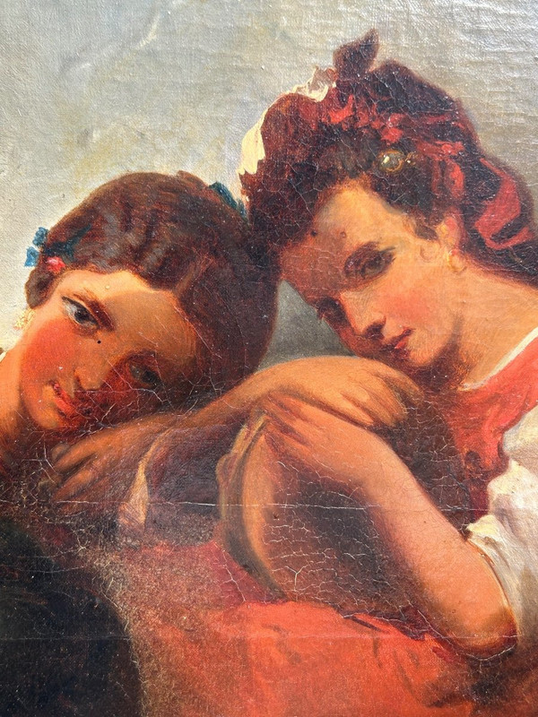 Gemälde - Gemälde auf Leinwand Orientalismus Ende des 19. Jahrhunderts