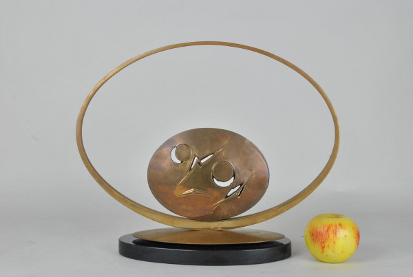 Carmello Cappello, Scultura In Bronzo Su Base, XX Secolo