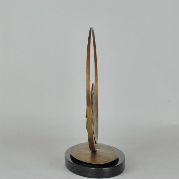Carmello Cappello, Scultura In Bronzo Su Base, XX Secolo