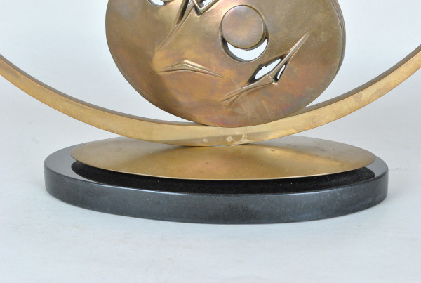 Carmello Cappello, Scultura In Bronzo Su Base, XX Secolo