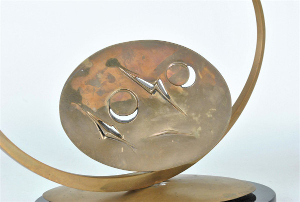 Carmello Cappello, Scultura In Bronzo Su Base, XX Secolo