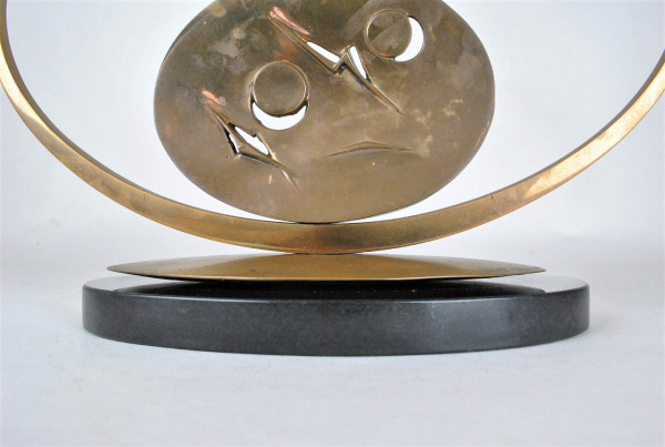 Carmello Cappello, Scultura In Bronzo Su Base, XX Secolo