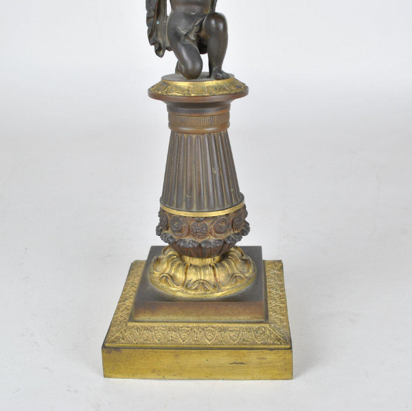 Miroir De Table En Bronze, époque Restauration, XIXème Siècle