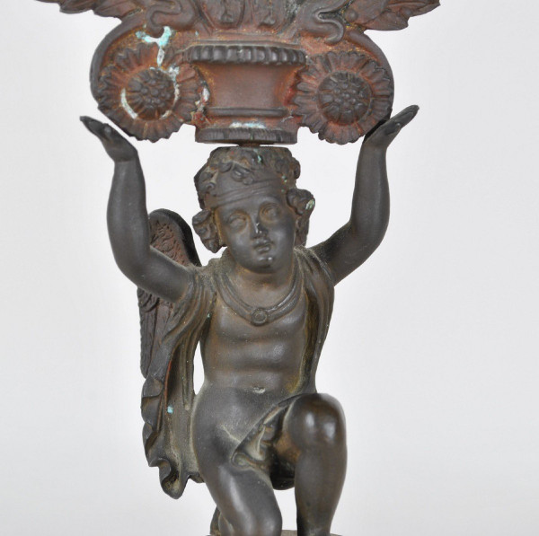 Miroir De Table En Bronze, époque Restauration, XIXème Siècle