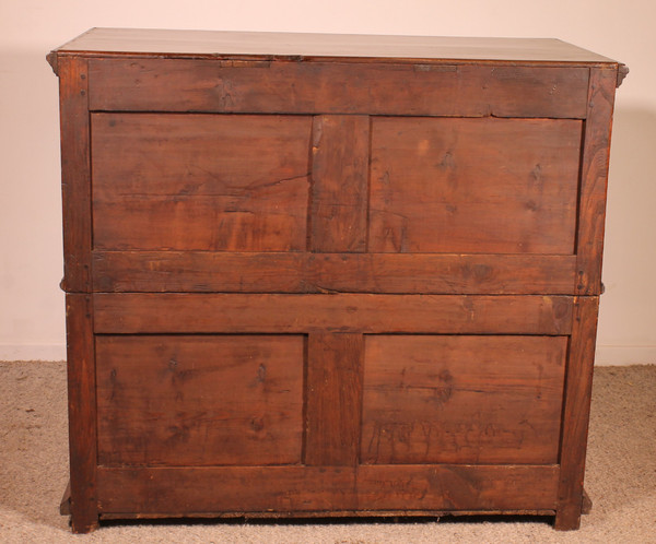 Commode Jacobean En Chêne 17° Siècle