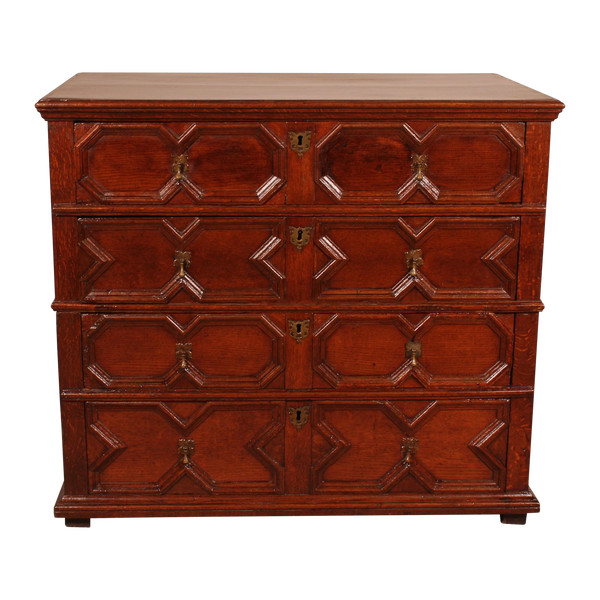 Commode Jacobean En Chêne 17° Siècle