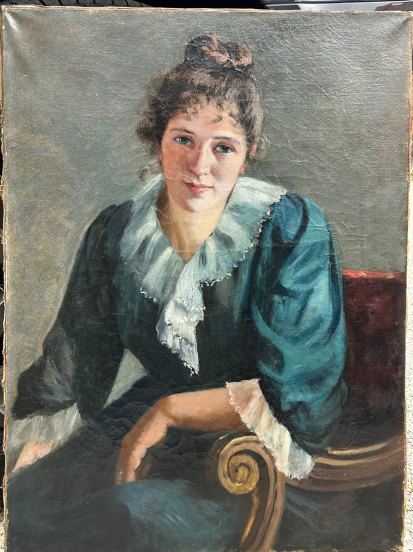 Porträt einer jungen Frau um 1890 - 1900