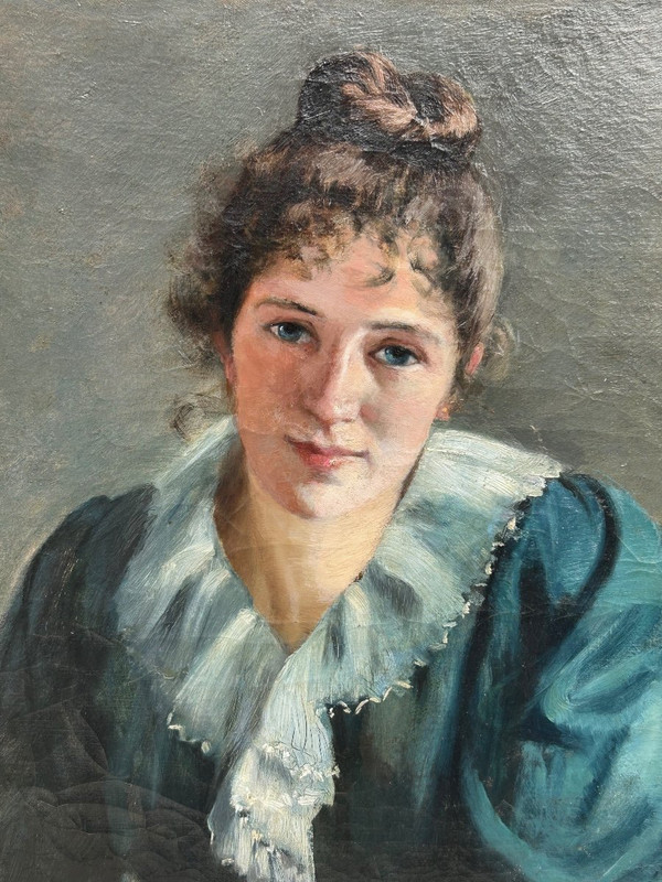 Porträt einer jungen Frau um 1890 - 1900