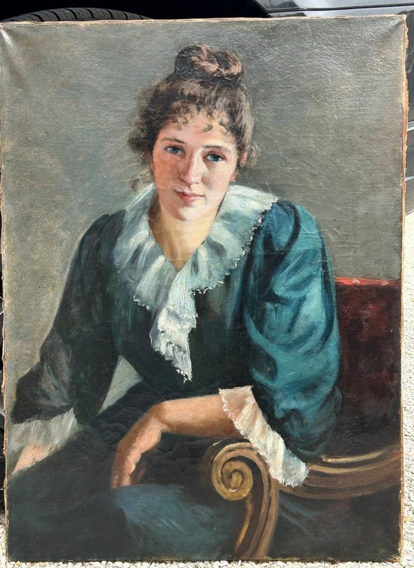 Porträt einer jungen Frau um 1890 - 1900