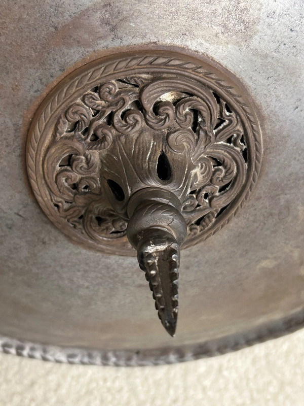 Scudo - Rotondo in ferro fine del XIX secolo Turco - Indopersiano - Ottomano