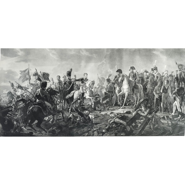 Battle Of Austerlitz After Gérard 19th C Engraving Etching Old Print