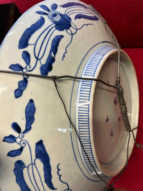 Énorme Plat En Porcelaine Du Japon époque Fin XIXe - Diamètre 55 Cm