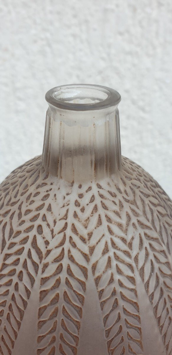 R Lalique, Vase Mimosa, Art Nouveau, XXème Siècle
